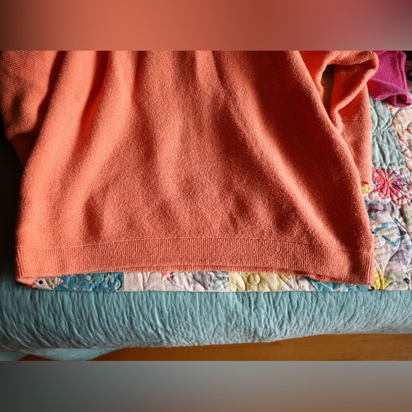 Free People Boho Ottoman Slouchy Tunic Sweater in Tangerine Womens Size Small - Picture 11 of 12